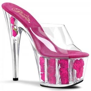 Pleaser Adore-701FL Plateau High Heels Damen Rosa | TKSLEPUWK