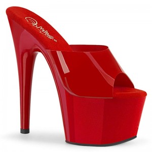 Pleaser Adore-701N Plateau High Heels Damen Rot | CDNHITCUH