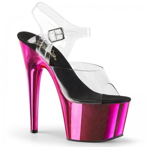 Pleaser Adore-708 Plateau High Heels Damen Rosa | PLDZCYAXJ