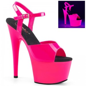 Pleaser Adore-709UV Plateau High Heels Damen Rosa | RFNYGIRYO