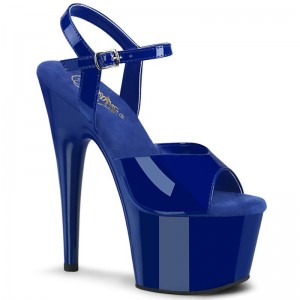 Pleaser Adore-709 Plateau High Heels Damen Blau | SFDJDIOUP