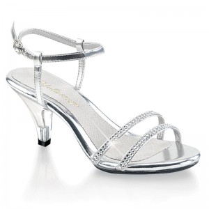 Pleaser Belle-316 Highheels Damen Silber | JWHGXYVNG