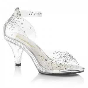 Pleaser Belle-330RS Highheels Damen Clear | ZVQFQLNFC