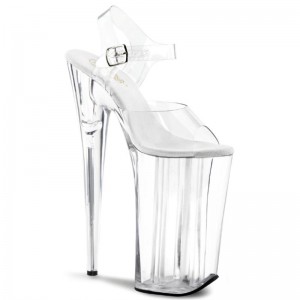 Pleaser Beyond-008 Plateau High Heels Damen Clear | OTPLCOXHV