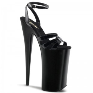 Pleaser Beyond-012 Plateau High Heels Damen Schwarz | YMAJAMNQH