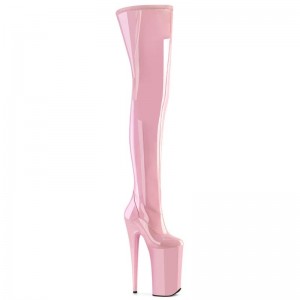 Pleaser Beyond-4000 Overknee Stiefel Damen Rosa | LWBMOKXZM