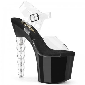 Pleaser Bliss-708 Plateau High Heels Damen Schwarz | JLKSRNSXB