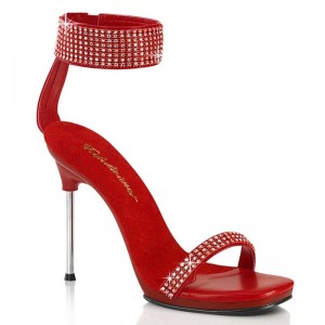 Pleaser Chic-40 Highheels Damen Rot | JRTCQVYXN