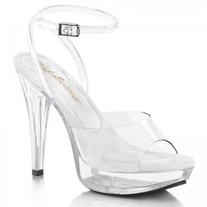 Pleaser Cocktail-506 Plateau High Heels Damen Clear | HNZQPXRSQ