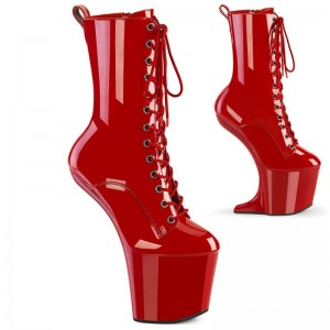 Pleaser Craze-1040 Stiefel Damen Rot | ZFPJLNKWJ