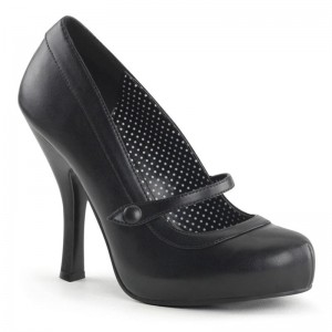 Pleaser Cutiepie-02 Vegan Leather Pumps Damen Schwarz | WORHHTONV