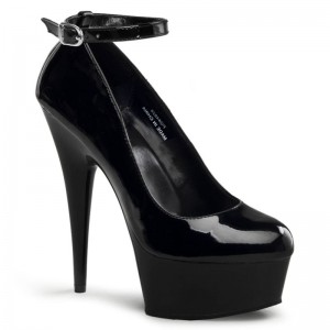 Pleaser Delight-686 Pumps Damen Schwarz | JTQEJVKPZ