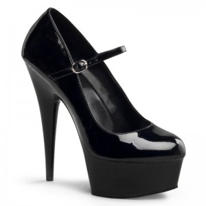 Pleaser Delight-687 Pumps Damen Schwarz | KFTGYELQW