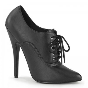 Pleaser Domina-460 Vegan Leather Pumps Damen Schwarz | KGBZJUSKD