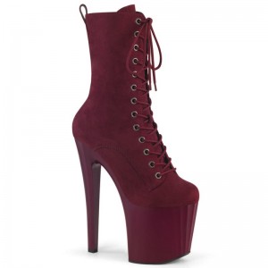 Pleaser Enchant-1040 Stiefel Damen Bordeaux | MIBPYTPRN