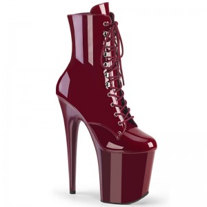 Pleaser Flamingo-1020 Stiefel Damen Bordeaux | LBDHNDTKZ