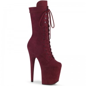 Pleaser Flamingo-1050FS Stiefel Damen Bordeaux | VYNJSNKGH