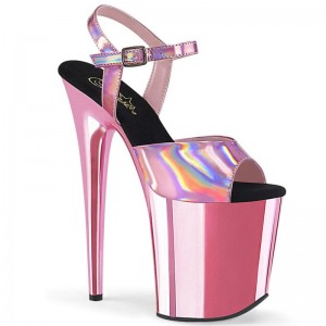 Pleaser Flamingo-809HG Plateau High Heels Damen Rosa | FCWYSFAVC