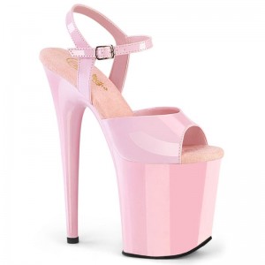 Pleaser Flamingo-809 Plateau High Heels Damen Rosa | ZMPLQELVO