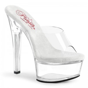 Pleaser Gleam-601 Plateau High Heels Damen Clear | USAPOPFXJ