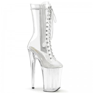 Pleaser Infinity-1050C Stiefel Damen Clear | JWOXGURCI