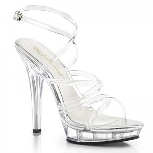 Pleaser Lip-106 Highheels Damen Clear | MHQJCLSUW