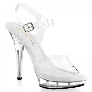 Pleaser Lip-108 Highheels Damen Clear | UIZDBXJWH