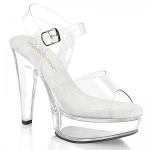 Pleaser Martini-508 Plateau High Heels Damen Clear | RSAPNRIZP