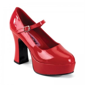 Pleaser Maryjane-50 Pumps Damen Rot | AQHCSOWCJ