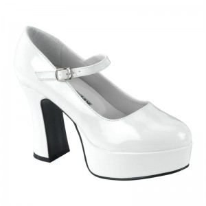 Pleaser Maryjane-50 Pumps Damen Weiß | WLHTIDPRS