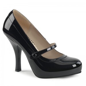 Pleaser Pinup-01 Pumps Damen Schwarz | PEMANROKE