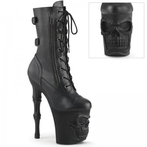 Pleaser Rapture-1047 Vegan Leather Stiefel Damen Schwarz | BZFOOHEKS