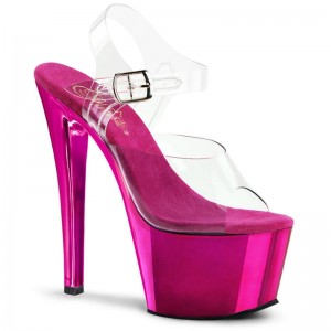 Pleaser Sky-308 Plateau High Heels Damen Rosa | TLBMNJPTF