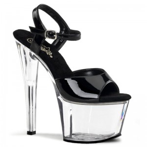 Pleaser Sky-309 Plateau High Heels Damen Schwarz | BHAVVRSKM