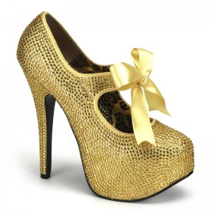 Pleaser Teeze-04R Pumps Damen Gold | RMXJLCQEG