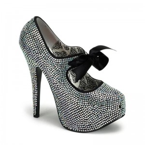 Pleaser Teeze-04R Pumps Damen Silber | KZFUIXRTY