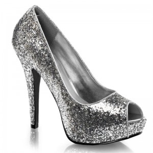 Pleaser Twinkle-18G Pumps Damen Silber | PRBXMQGYE