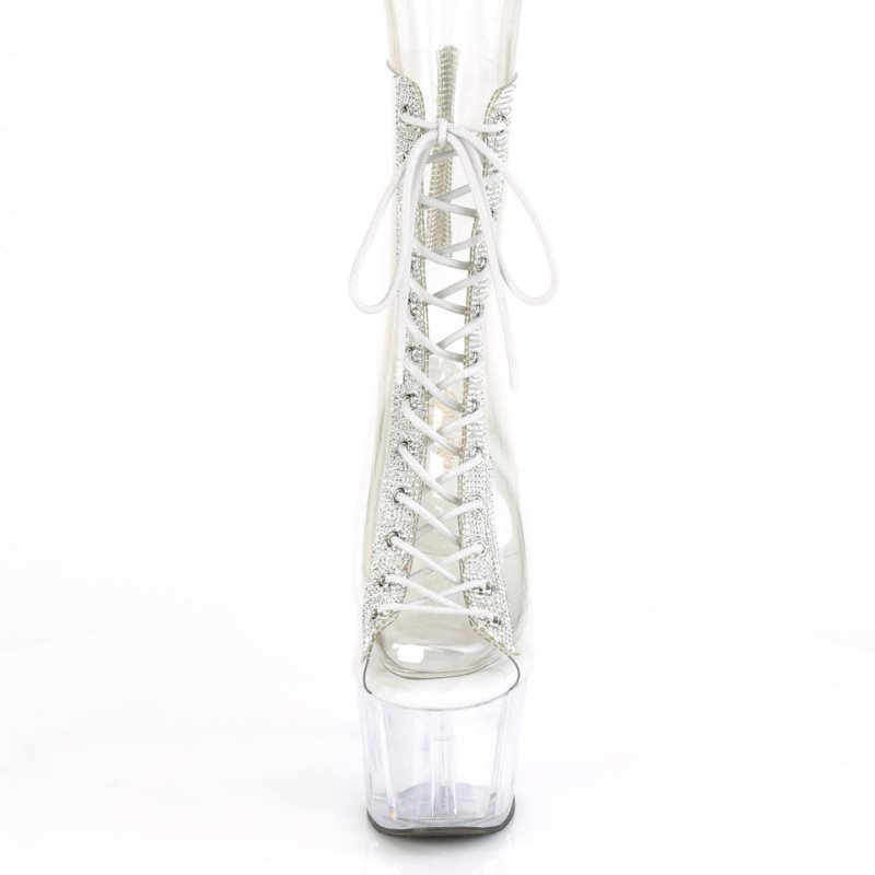 Pleaser Adore-1016C-2 Stiefel Damen Clear | ADUVSWLYP