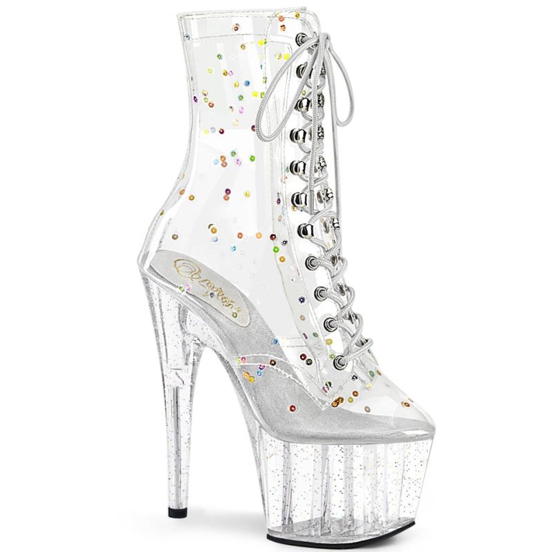 Pleaser Adore-1020C-2 Stiefel Damen Clear | GASPUYLPI