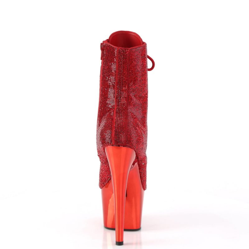 Pleaser Adore-1020CHRS Stiefel Damen Rot | UQSOQHFYZ