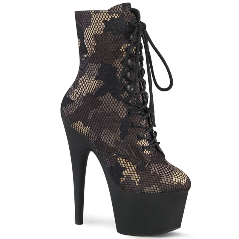 Pleaser Adore-1020CM Stiefel Damen Camouflage | XUMEUDCGK