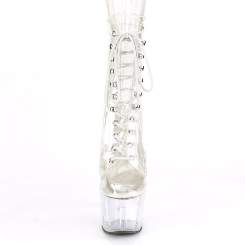 Pleaser Adore-1020C Stiefel Damen Clear | OWAHMVQUB