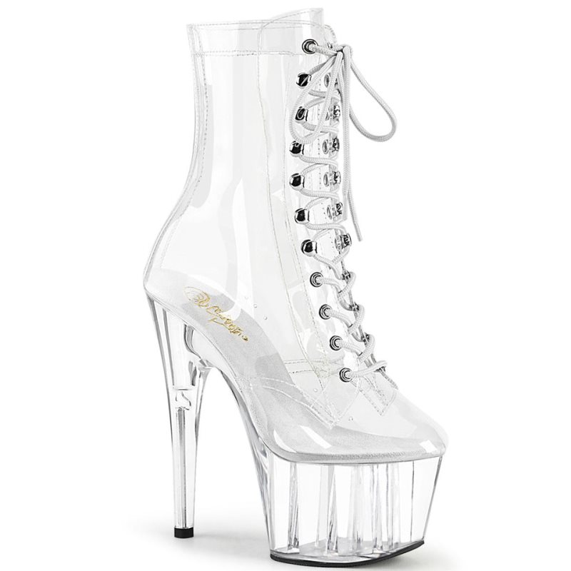 Pleaser Adore-1020C Stiefel Damen Clear | OWAHMVQUB