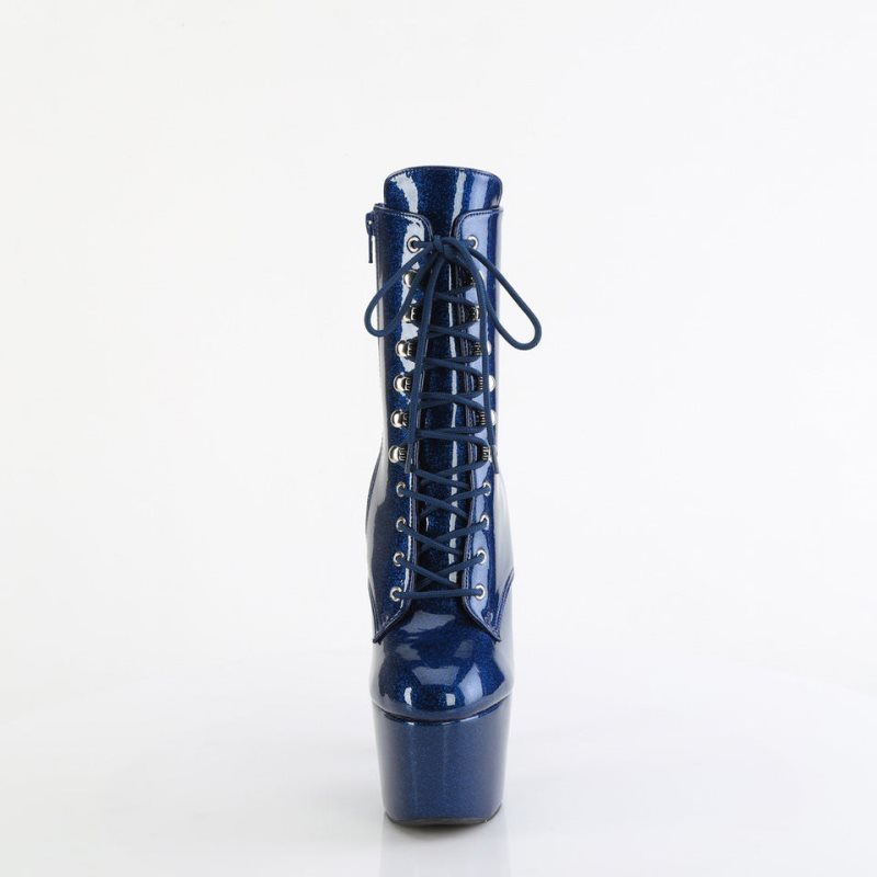 Pleaser Adore-1020GP Stiefel Damen Navy | CGZAGDNTS