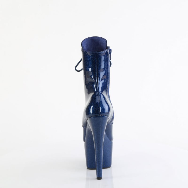 Pleaser Adore-1020GP Stiefel Damen Navy | CGZAGDNTS