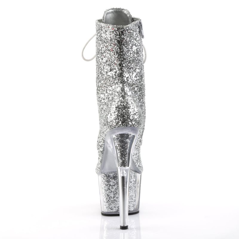 Pleaser Adore-1020G Stiefel Damen Silber | GNOKBLEPA