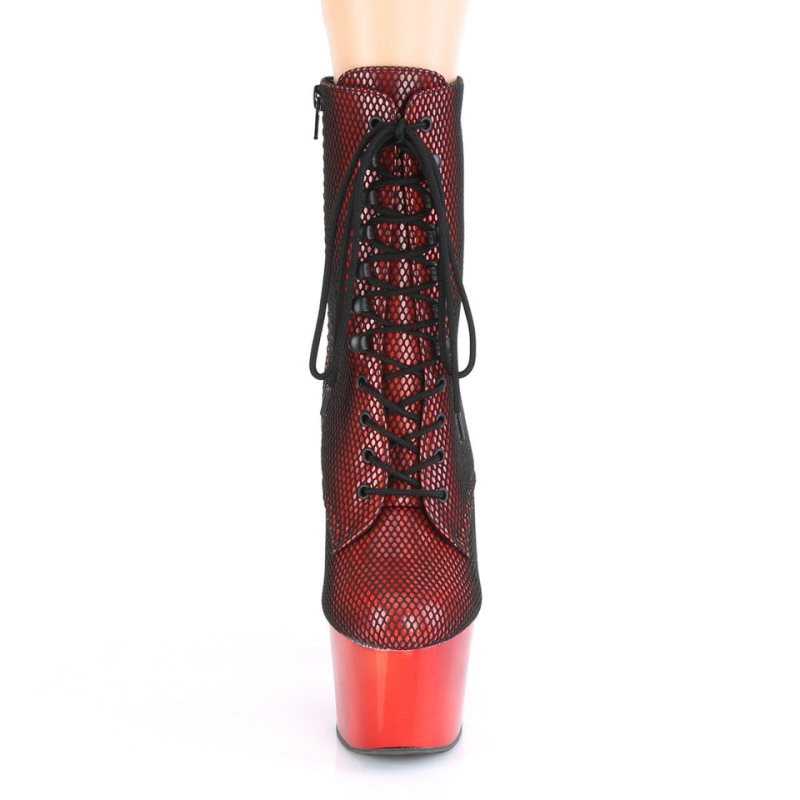 Pleaser Adore-1020HFN Stiefel Damen Rot | CPBKQDCTM