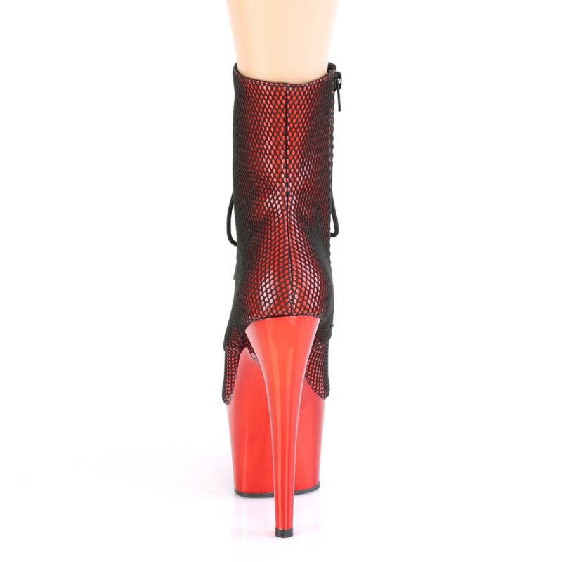 Pleaser Adore-1020HFN Stiefel Damen Rot | CPBKQDCTM