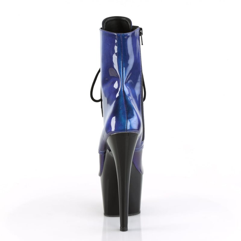 Pleaser Adore-1020SHG Stiefel Damen Blau Lila | IDLKRYIQV