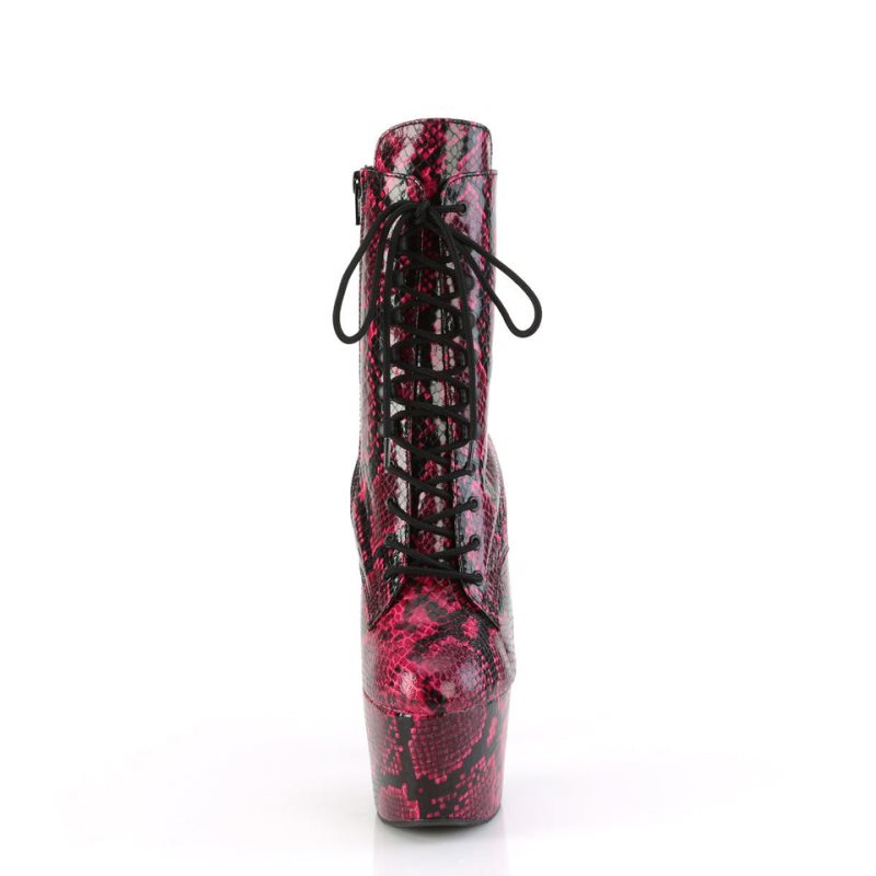 Pleaser Adore-1020SPWR Snake Stiefel Damen Rosa | WOULWEVXH